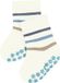 FALKE Multi Stripe Noppen op de zool katoen huissokken baby wit - maat 62-68