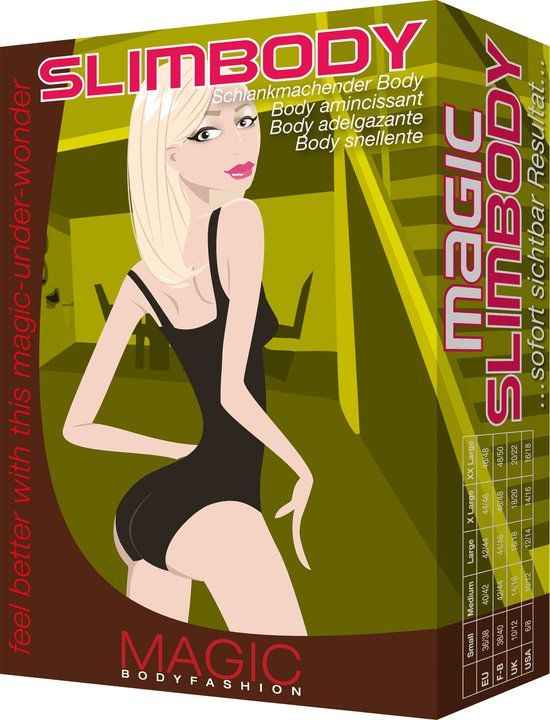 MAGIC Bodyfashion Slim Body Zwart - Maat M