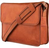 Vintage sac bandoulière en cuir pour ordinateur portable et documents