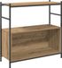 vidaXL Boekenplank 80 x 30 x 78,5 cm Bewerkt hout Artisan Eiken