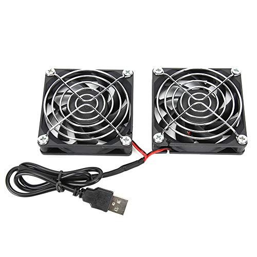 Sutinna Koelventilator - 5V USB - Draagbaar - Dual - Router - ASUS-RT AC68U/AC86U/EX6200
