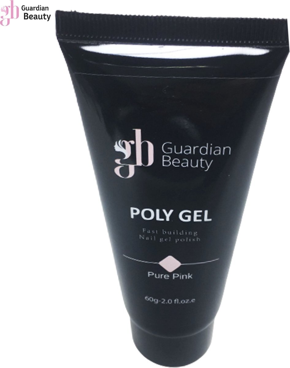 Guardian Beauty Polygel - Polyacryl Gel - Pure Pink - 60gr - Gel nagellak - Fantastische glans en kleurdiepte - UV en LED-uithardbaar - Kunstnagels en natuurlijke nagels