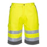 Portwest Hi-Vis Polykatoen Korte Broek E043 - Geel/grijs - XXL