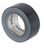 Nespoli Geweven tape zwart 50 mm x 25 m