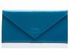 Big Skinny Slimvelope lederen tri-Fold Checkbook Slim Wallet voor dames, geschikt voor maximaal 40 kaarten