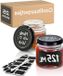 Merkloos 25 confituurpotjes Klein 125 ml Luchtdicht Vaatwasmachinebestendig - Met etiketten & pen - Ideaal om cadeau te geven jampotjes met deksel