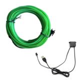 YJHSMT Neon LED Strip 1 Meter - Flexibele Verlichting Tube met USB Adapter Waterdicht Groen