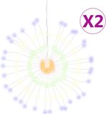 vidaXL Kerstverlichting Vuurwerk 140 LED Meerkleurig 17 cm