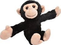 Wild Republic Knuffel Chimpansee Junior 20 Cm Pluche Zwart