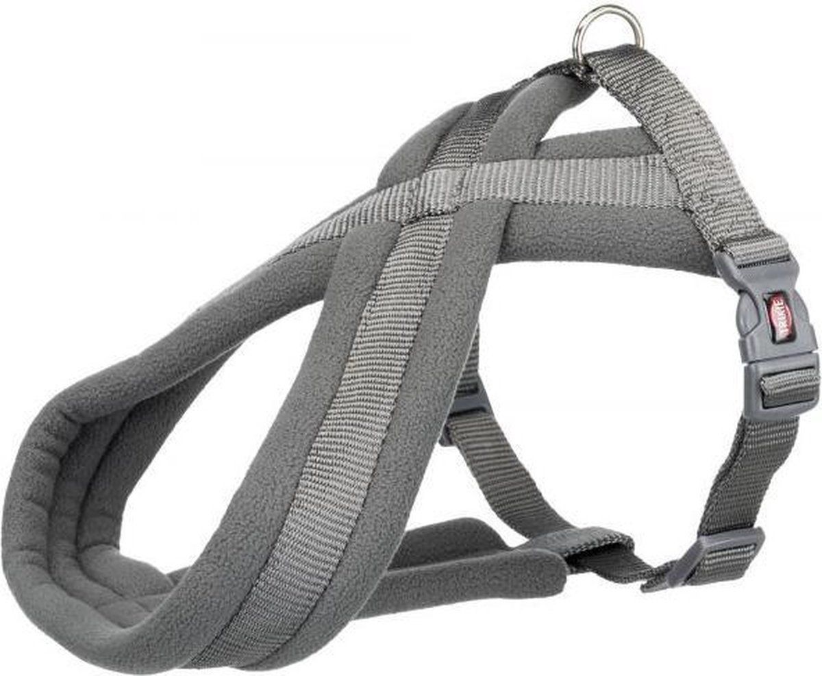 TRIXIE Hondentuig Premium Touring Grijs 70 - 110 x 2,5 cm