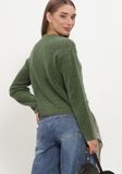Object Objagate L/s Re Knit Cardigan Noos Truien & vesten Dames - Sweater - Hoodie - Vest- Groen - Maat S