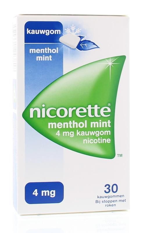 Nicorette Kauwgom 4mg Menthol Mint 30st