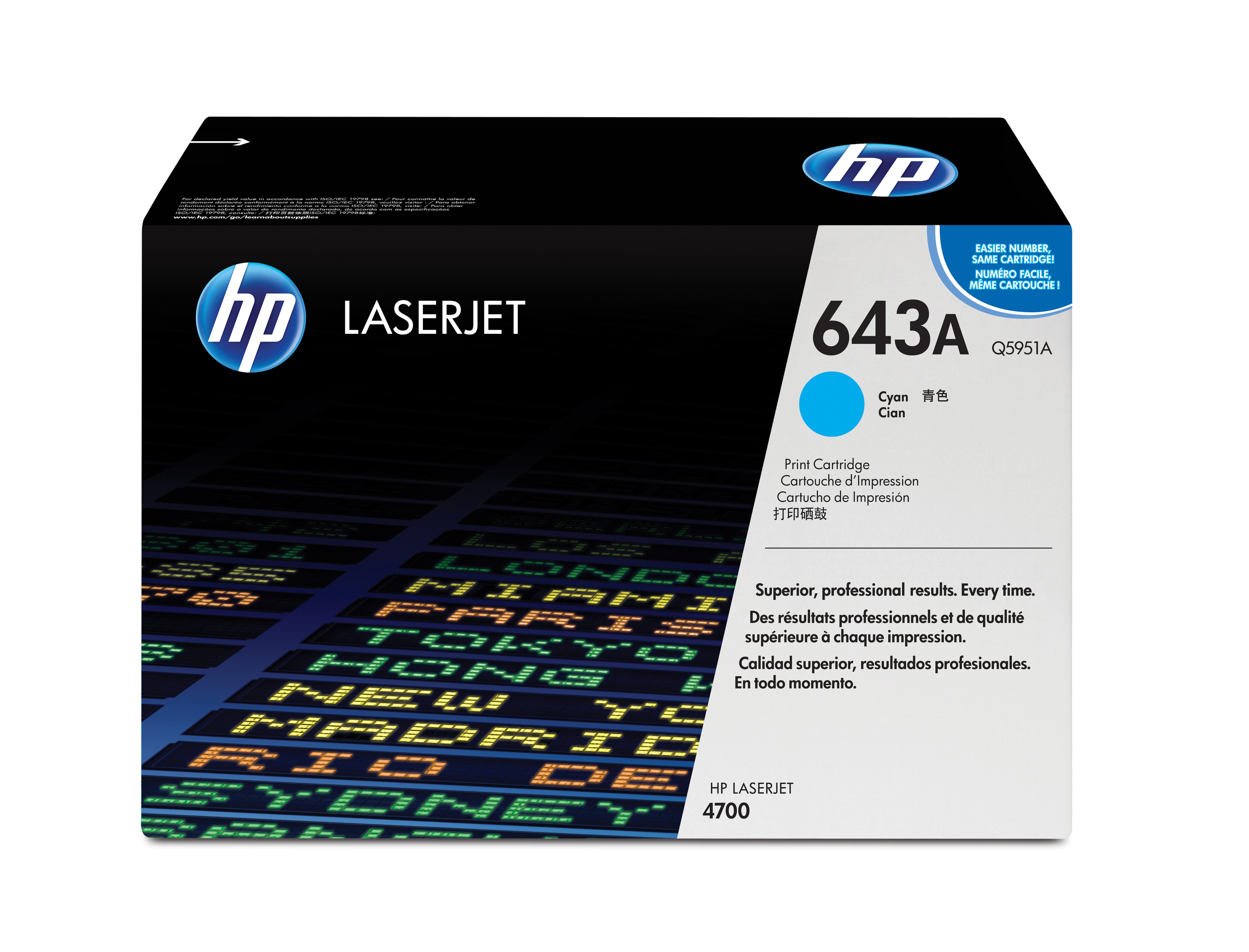 HP   643A originele cyaan LaserJet tonercartridge