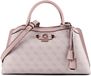 GUESS Lindsey Girlfriend Satchel Orchid Logo oud roze Handtas