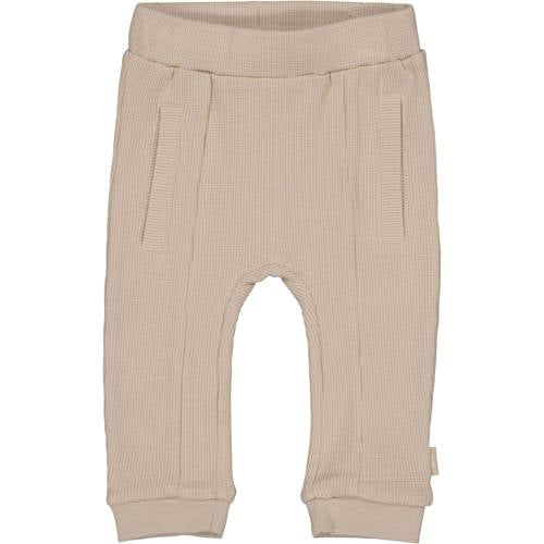 QPI Newborn regular babybroek lichtbruin met textuur