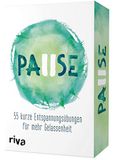 Pause: Riva Verlag Pause: 55 kurze Entspannungsübungen für mehr Gelassenheit. Das Kartendeck. Langfristig Stress reduzieren und zu mehr Achtsamkeit und innerer Ruhe finden