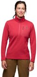 Black Diamond Diverge Sweatshirt Met Halve Rits Rood, Roze M Vrouw