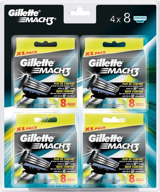 Gillette Mach 3 - 32 stuks - Scheermesjes