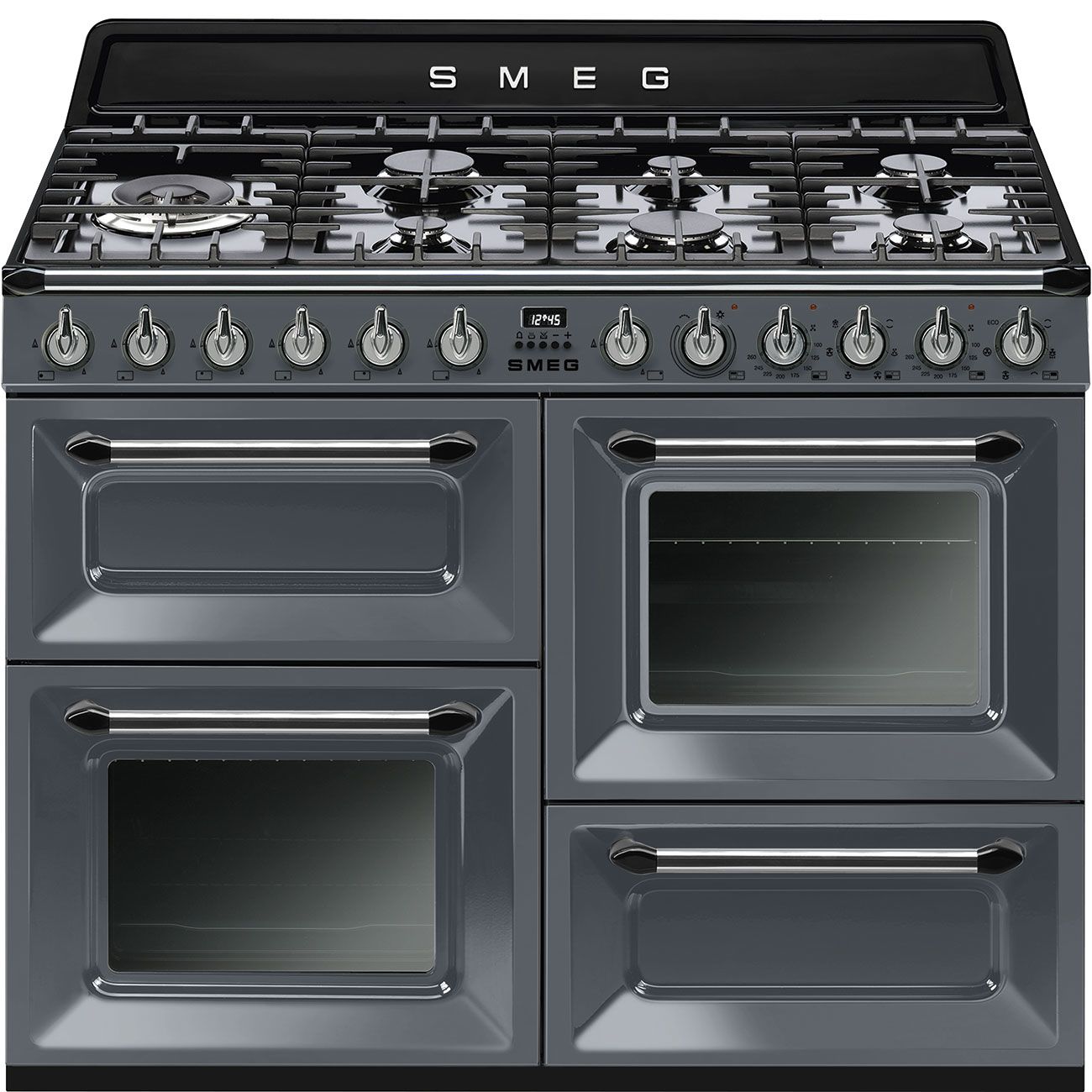 Smeg TR4110GR fornuis Vrijstaand fornuis Electrisch Gaskookplaat Grijs A