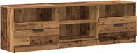 vidaXL Tv-meubel bewerkt hout oud houtkleurig 150x33,5x45 cm