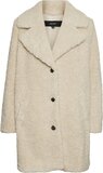 VERO MODA VMKYLIE Teddy Coat Women's Coat - Size L - Oatmeal