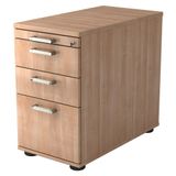 hjh OFFICE PRO Ladeblok - 2 Lades - Walnoot - 42,8 x 80 x 72-76 cm - Signa Sc40 CE
