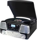 JVC RD-F327B Platenspeler - Zwart - Met CD-speler - Riem aandrijving