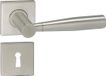 Poignée de porte Impresso - Retford - Acier inoxydable - Carré avec rosace à clé carrée - Pour intérieur - 2 pièces