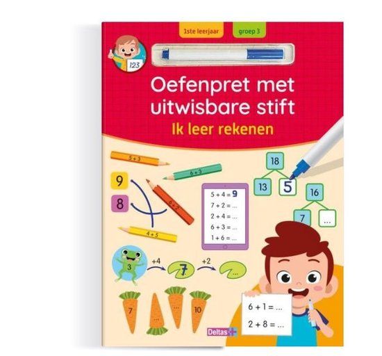 Oefenpret met uitwisbare stift - Ik leer rekenen | Hardcover