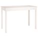 VidaXL Eettafel 110x55x75 cm massief grenenhout wit