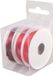 Merkloos Rayher Hobby Gmbh 3x Rollen hobby/decoratie kleurenmix rood satijnen sierlint 3 mm x 6 meter