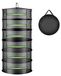 Étagère de séchage d'herbes - 6 niveaux nylon pliable - Noir