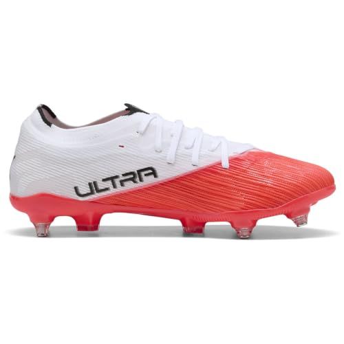Puma Chaussures de football Nitro 7 Match MXSG - Unisexe - Rouge - Noir et blanc - Pointure 45 EU