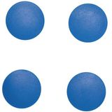 MAUL Magneet MAULsolid rond 4 stuks 0,8 kg kunststof Ferriet bruchsicher Ø 3.2 x 0.96 cm blauw