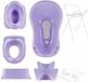 Baignoire pour bébé avec support - Ensemble de baignoire pour bébé - Ensemble de 7 pièces - Violet
