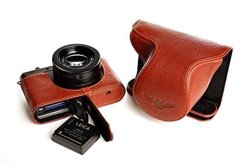 TP Handgemaakte Echt Lederen Full Camera Case Bag Cover Voor Leica D-LUX Typ 109 D-LUX7 Bruin Onderste Opening Versie