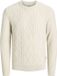 JACK&JONES JREBLUKA CABLE KNIT CREW NECK Jongens Acryl Trui M Herfst/Winter 2026 Moonbeam