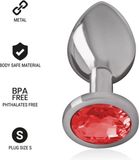INTENSE ANAL TOYS Bouchon anal métal rouge - Taille S