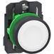 Schneider Electric XB5AA115 Bouton-poussoir, Harmony XB5, plastique, 22 mm, blanc, non revêtu, momentané, 1S, push-in Bouton-poussoir 1 pièce(s)