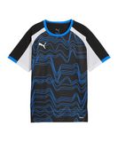 PUMA individualLIGA Graphic Jersey Jr Unisex Sportshirt - PUMA Black-PUMA White-Ultra Blue