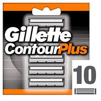 Gillette Contour Plus Scheermesjes Voor Mannen, 10 Navulmesjes