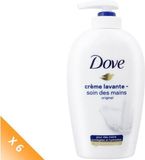 Dove Wascrème, pomp, origineel, 250 ml, 6 stuks (6 x 250 ml)