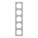 SCHNEIDER ELECTRIC MEG4040-3660 frame, 4-voudig, aluminium, M-Pure, aluminium