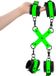 Shots Ouch! Hand- en Enkelboeien met Hogtie neon green/black