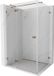 Mexen Lunar T porte battante cabine de douche gauche 120 x 80 cm, transparent, or rose