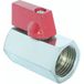 SOMATHERM FOR YOU - Mini 1/4-Slag Kogelkraan Van Verchroomd Messing, Binnendraad-Binnendraad 12/17, Volle Doorlaat Ø40 Mm