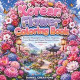 Korean Flower Coloring Book
