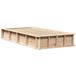 vidaXL Bedframe Massief Grenenhout Naturel 80 x 200 cm