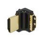 DeLOCK HDMI-A/HDMI-A, F/M, 90° Noir