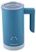Mousseur à lait, style vintage, 0,3 litre, bleu clair, plastique/acier inoxydable